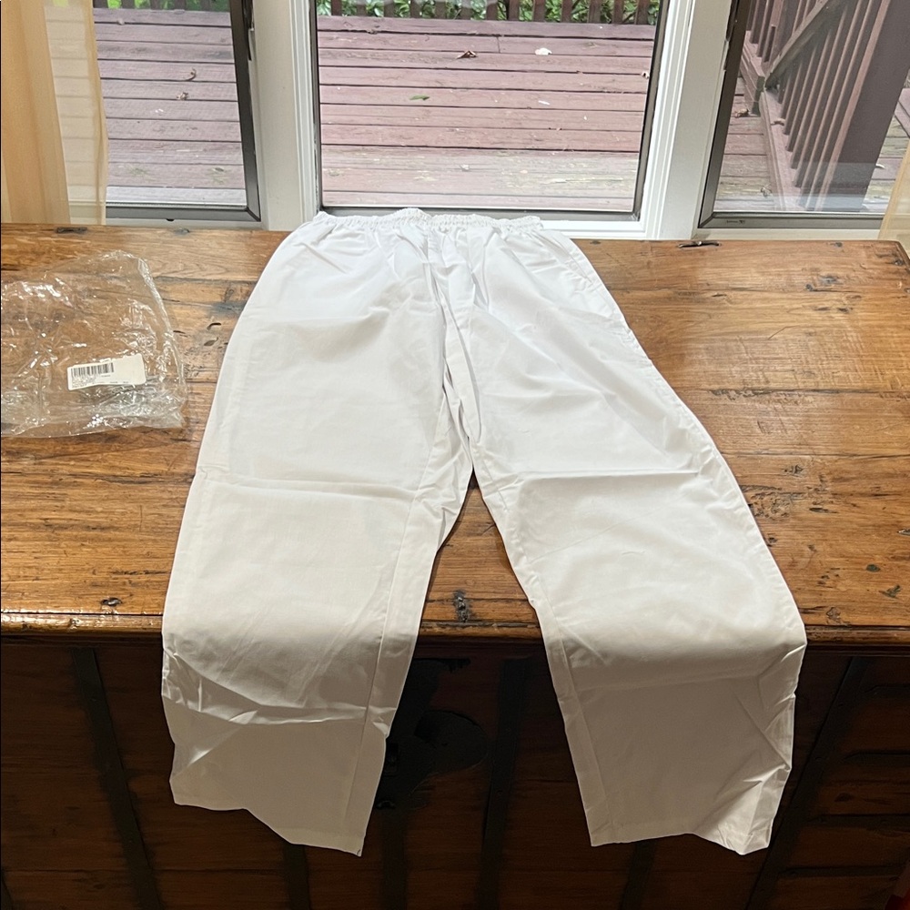 Jasco Uniform White Unisex Pants